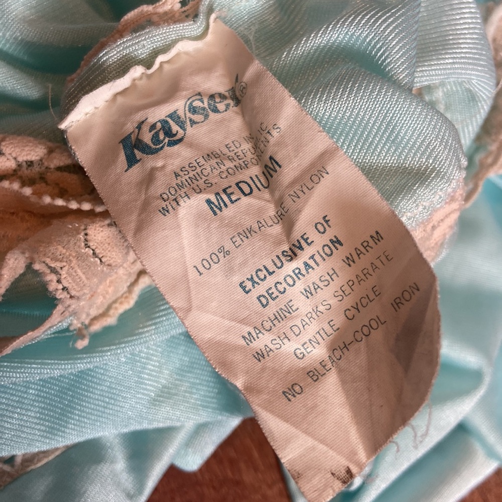 Vintage 60s Blue Kayser Nightgown Housedress - image 6